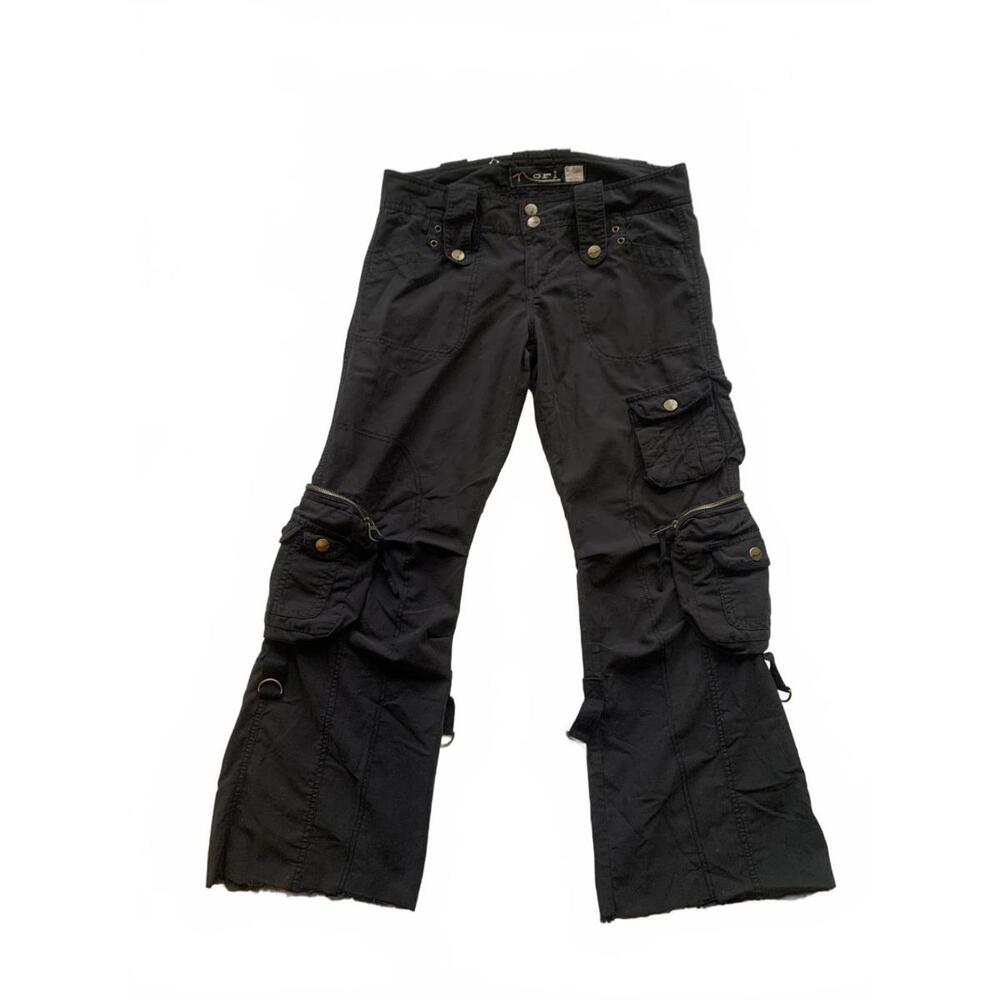 Y2K nori black low rise pants